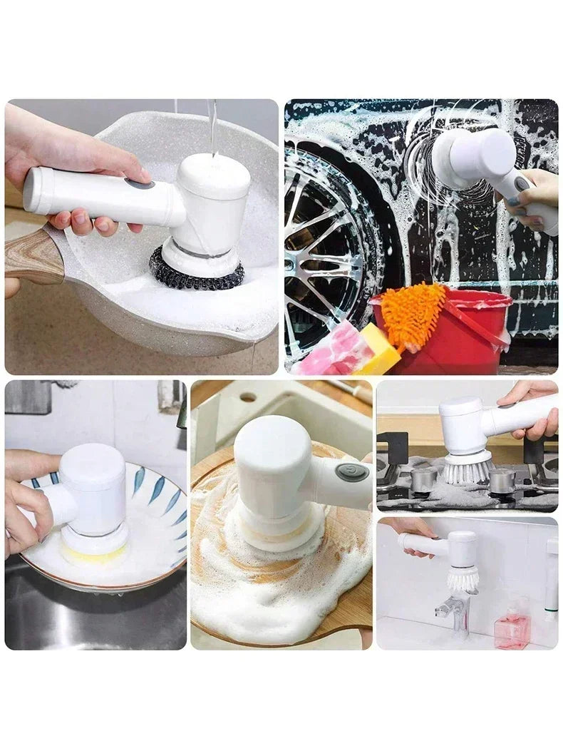 Cordless Electric Spin Scrubber - 5-in-1 Power - ACHETE LTD