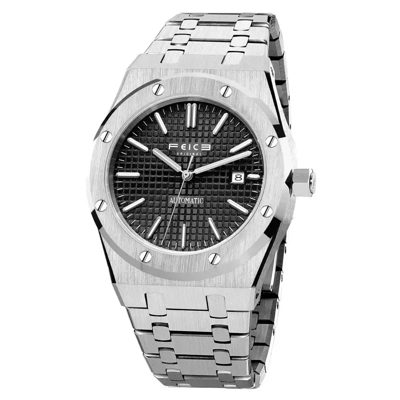 FEICE Automatic Mechanical Luxury Watch Men Top Brand Stainless Steel Watch Luminous Waterproof Watch for Men feice Skeleton 019 - ACHETE LTD
