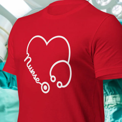 Nurse Love T-Shirt with Stethoscope