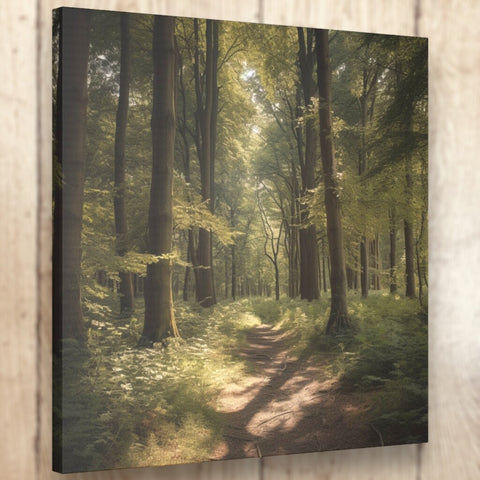 Nature With Forest Of Trees Canvas Art