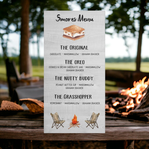 The Ultimate S’mores Menu – Wall Art Gift