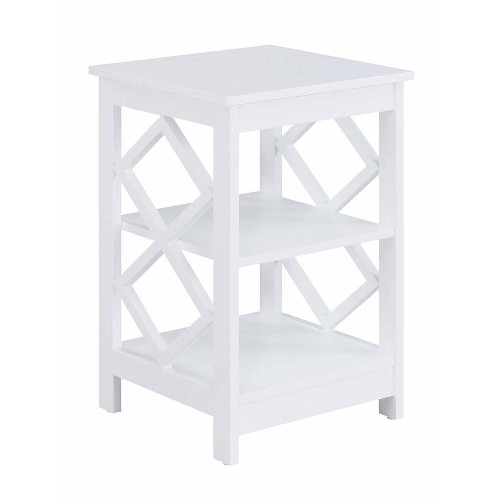 Diamond End Table - Contemporary Style Side Table | Convenience Concepts