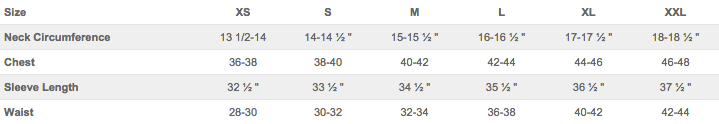 Vineyard Vines Sizing Chart