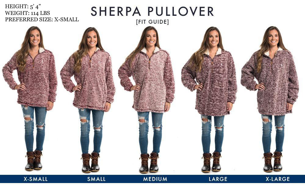 Heather Sherpa Pullover with Pockets in Mystic by The Southern Shirt Co.