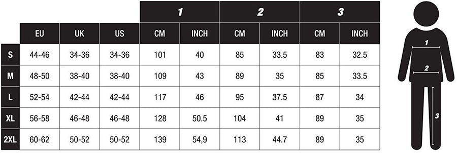 Suitmeister Size Chart: A Visual Reference of Charts | Chart Master