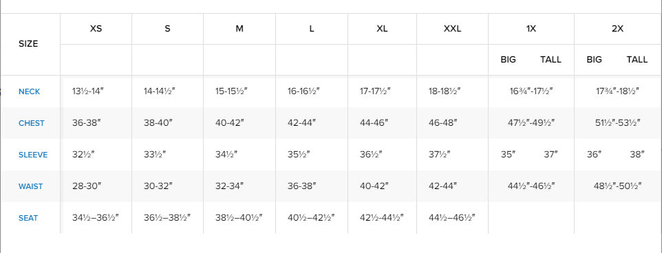 Vineyard Vines Men's Size Chart