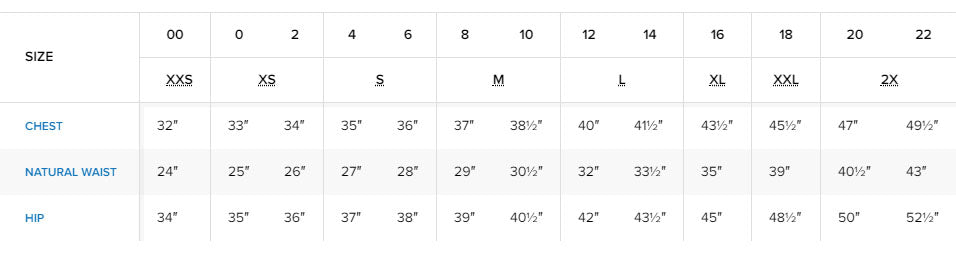 Vineyard Vines Women's Size Chart