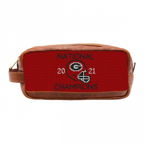 University of Georgia 2021 National Championship Toiletry Bag by Smathers & Branson - Country Club Prep