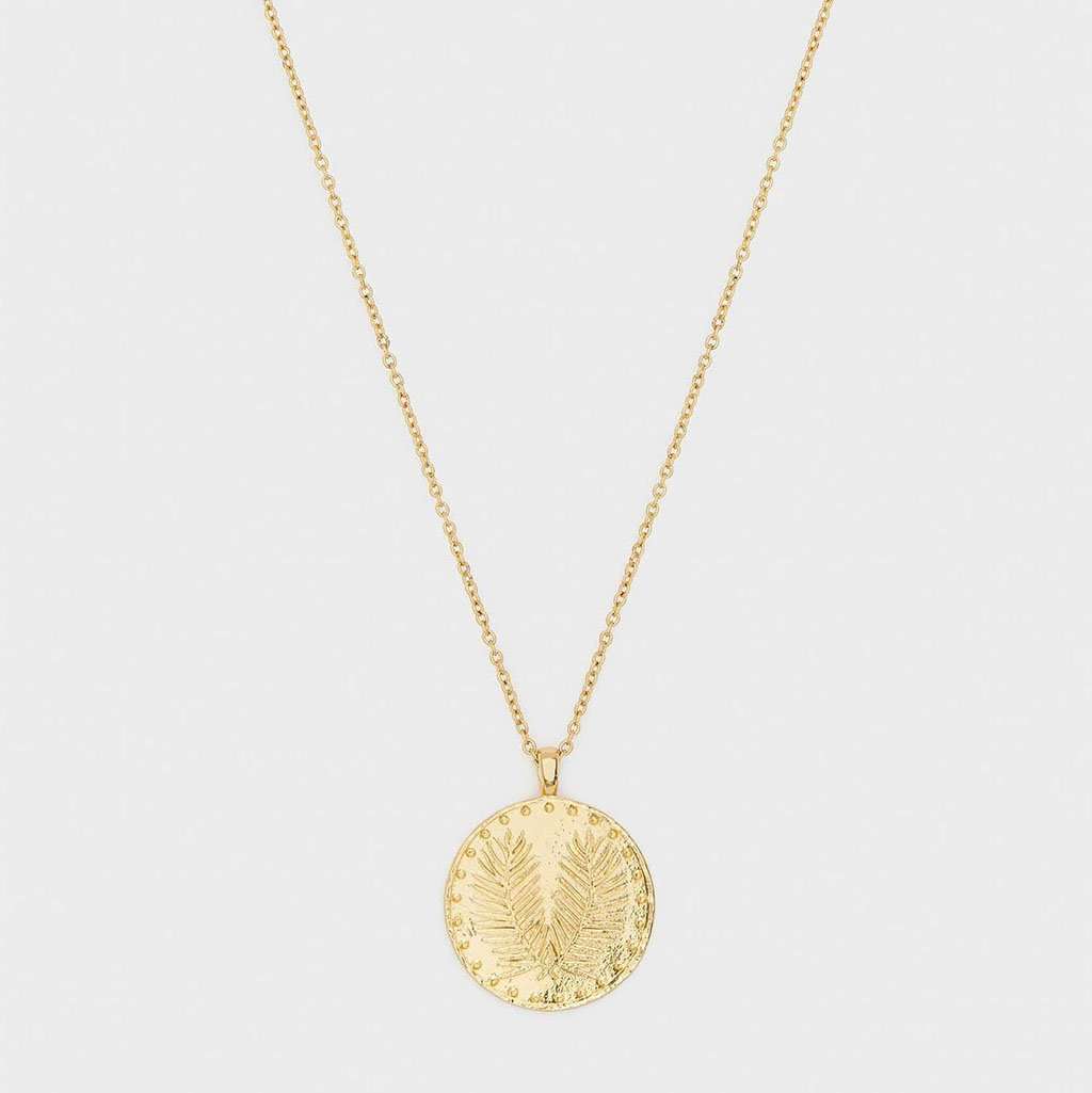 Gorjana Palm Coin Necklace | Free Shipping
