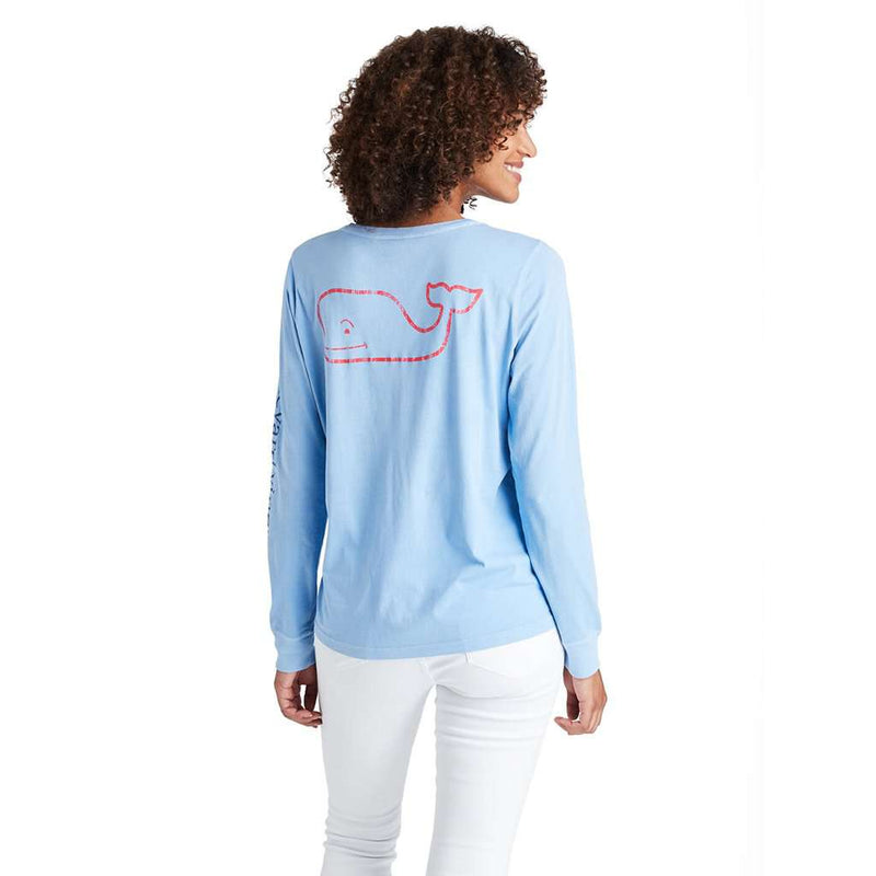 Vineyard Vines Tri-Color Vintage Whale Long Sleeve Pocket Tee | Free ...