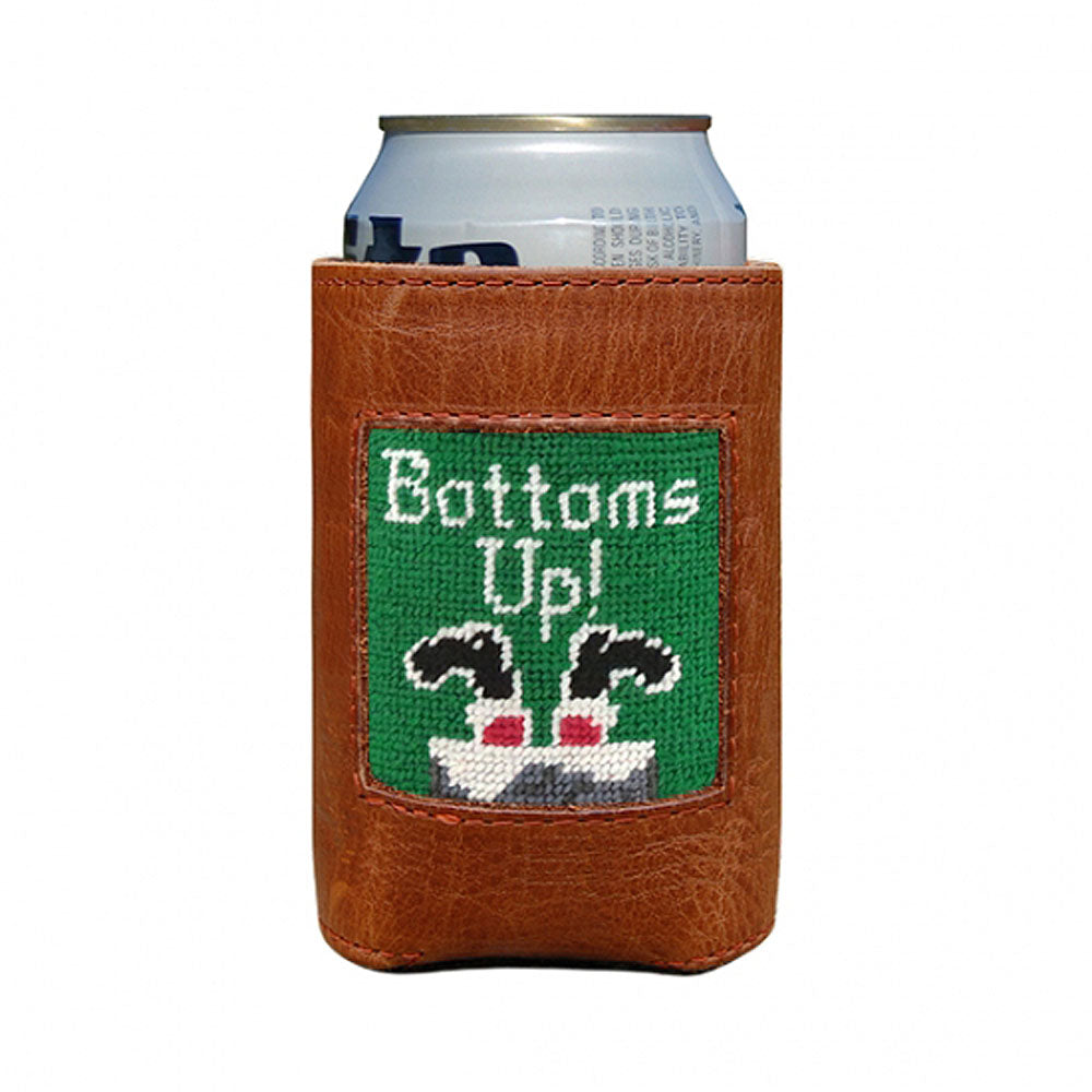 Bottoms Up Needlepoint Can Cooler by Smathers & Branson