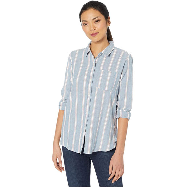 True Grit (Dylan) Herringbone Chambray Stripe Shirt