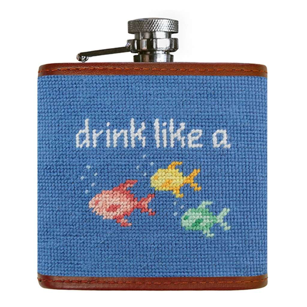 Smathers & Branson Lake Trout Needlepoint Flask – Country Club Prep