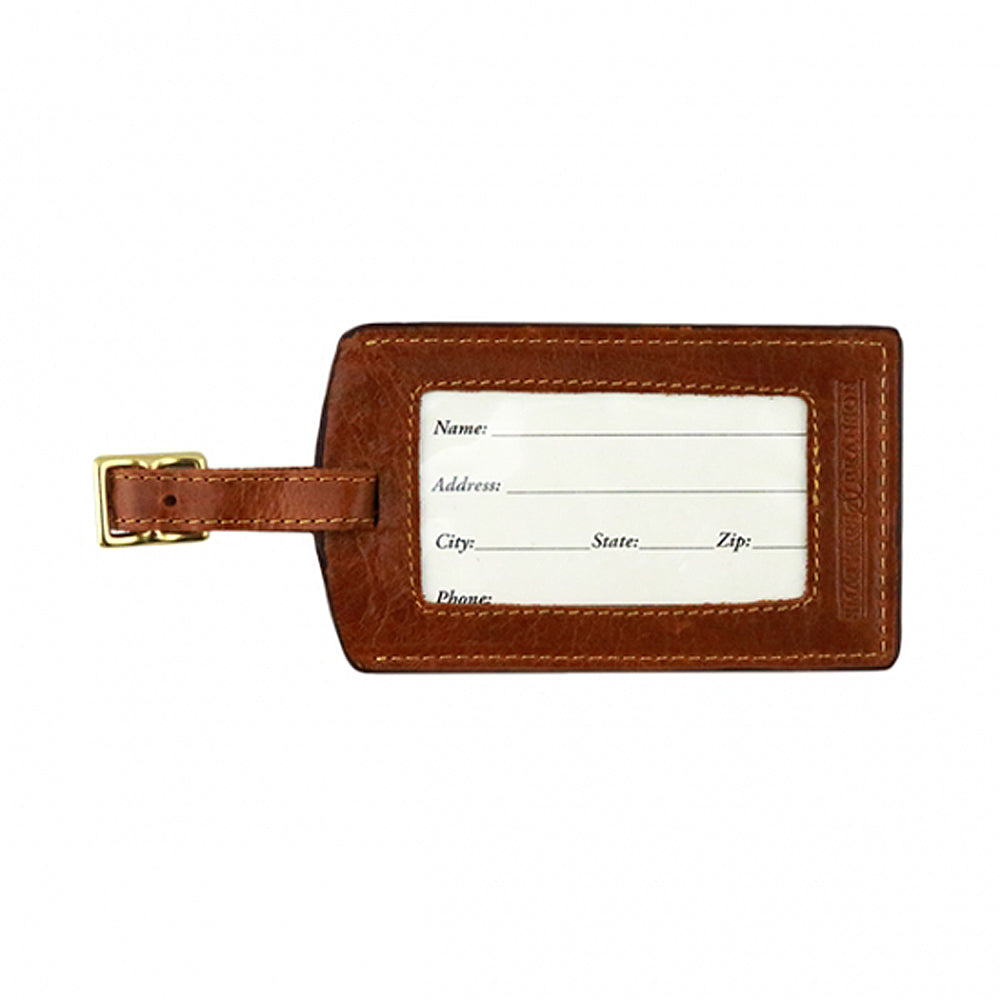 Trout Needlepoint Luggage Tag by Smathers & Branson
