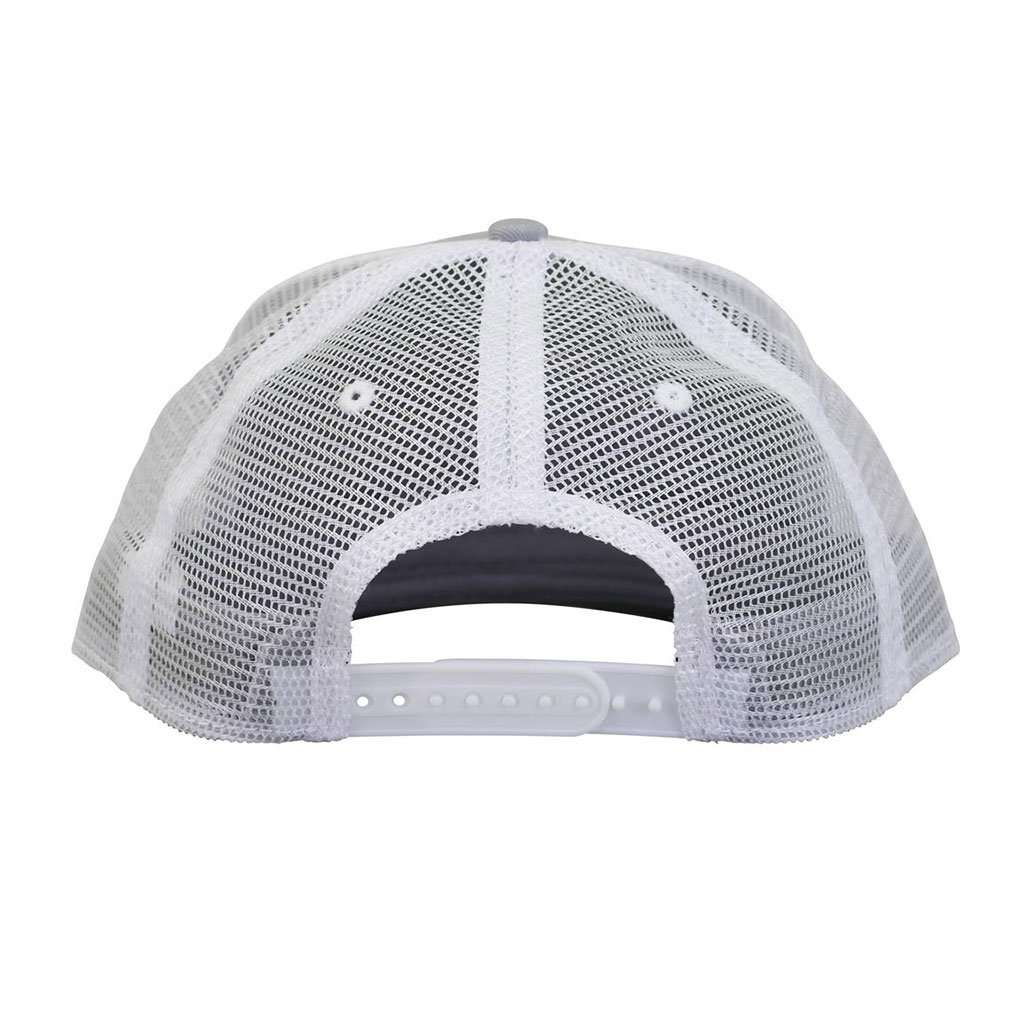 AFTCO Patch Trucker Hat in Light Gray