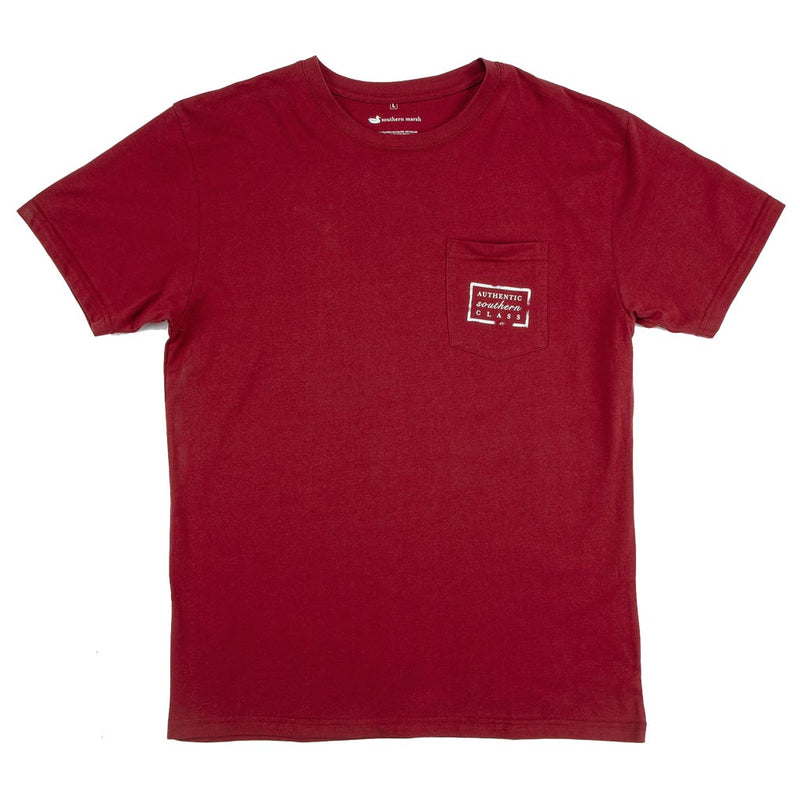 Southern Marsh Collegiate Authentic Tee in Maroon with Black Duck ...