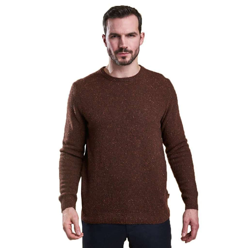 Barbour Rothesay Crew Neck Jumper in Dark Clay – Country Club Prep