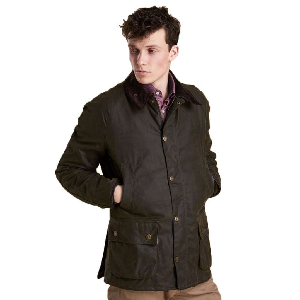 Barbour Sterling Wax Jacket in Olive – Country Club Prep