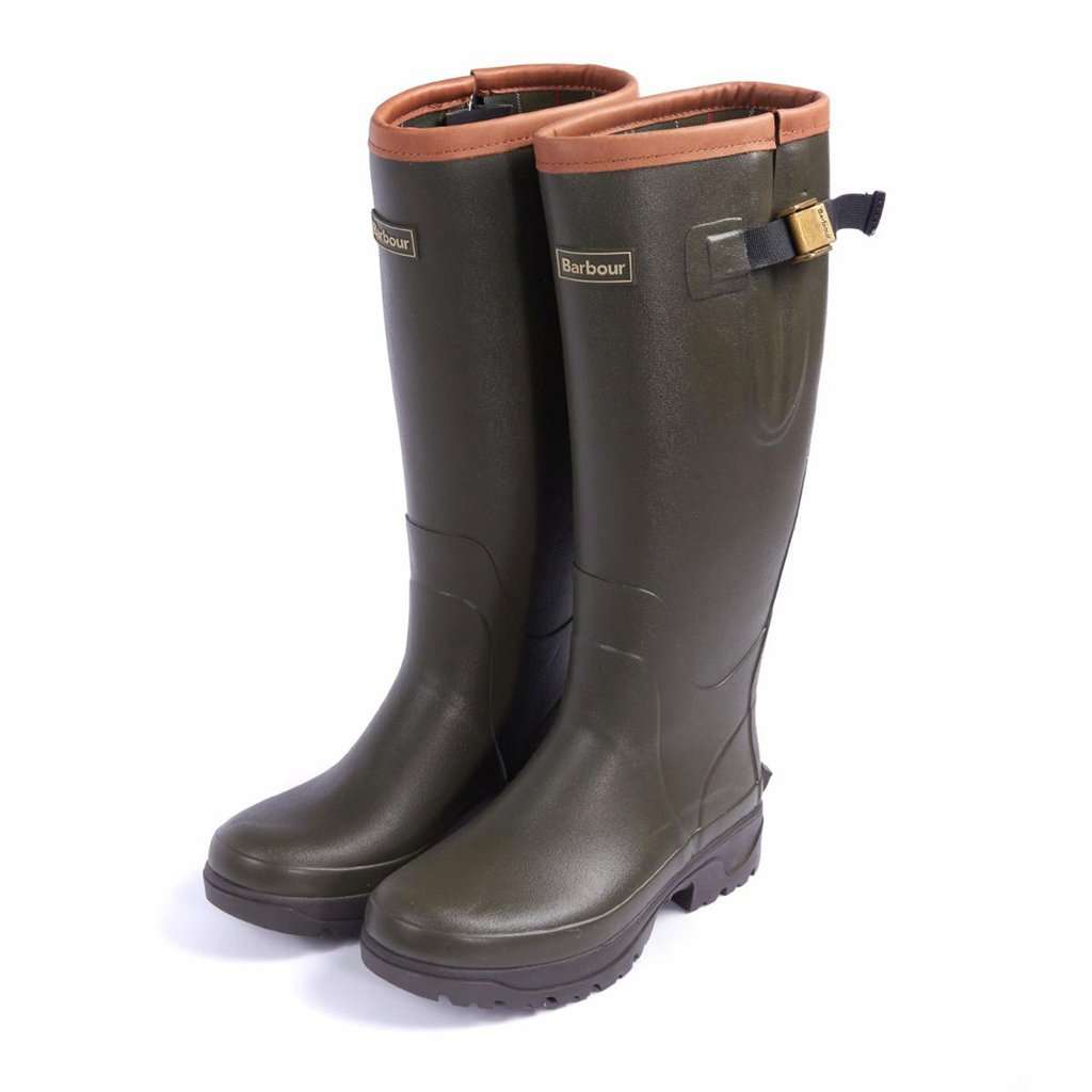 Barbour Tempest Wellington Boots in Olive – Country Club Prep