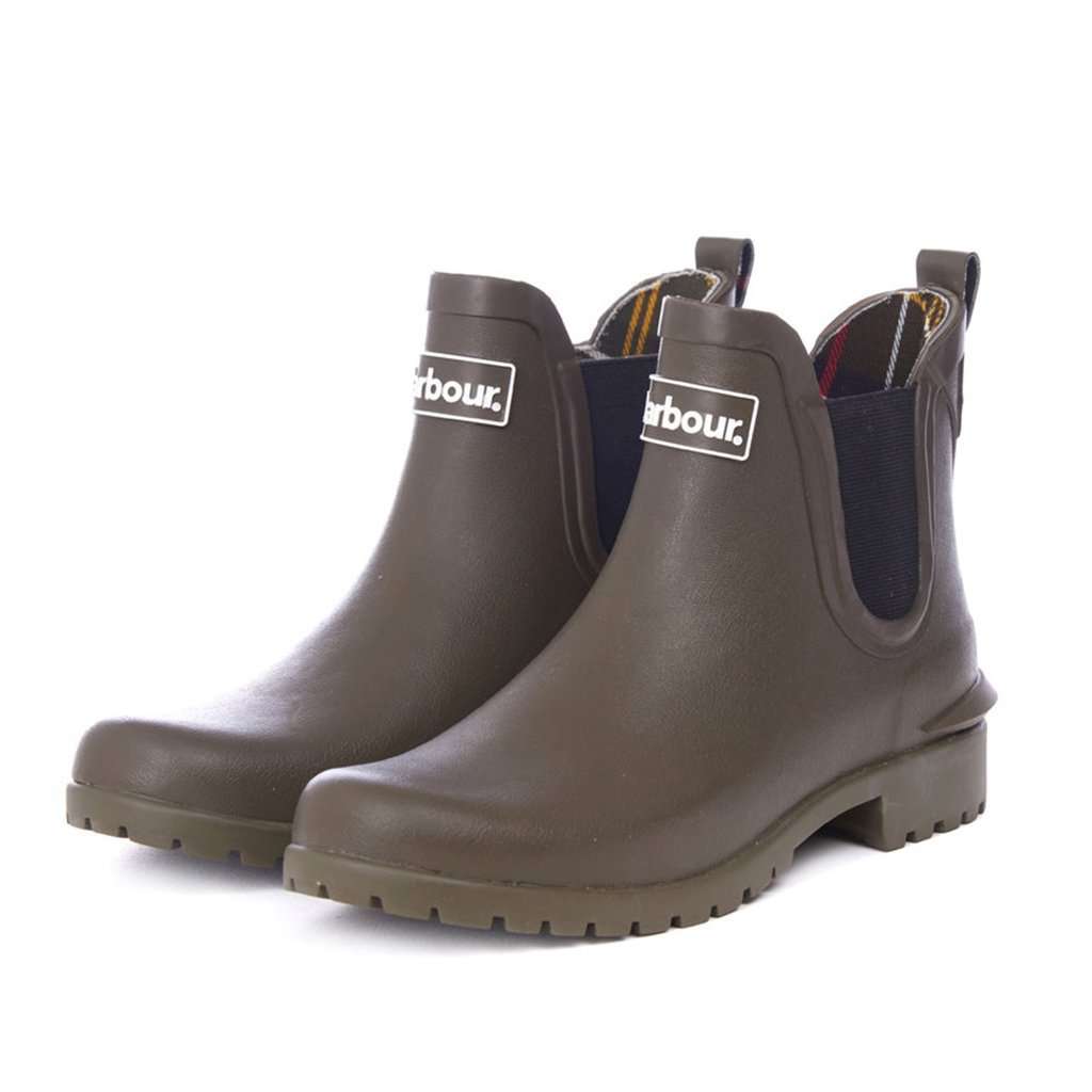 barbour lindisfarne wellies olive