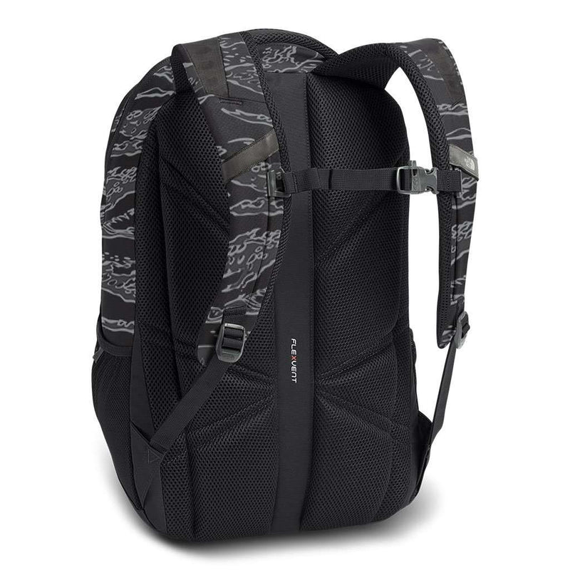 north face black camo backpack