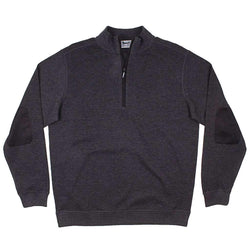 Country Club Prep Longshanks Knit 1/4 Pullover in Charcoal