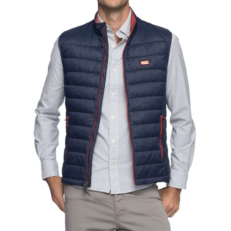Johnnie-O Hudson Quilted 2-Way Zip Front Vest | Free Shipping