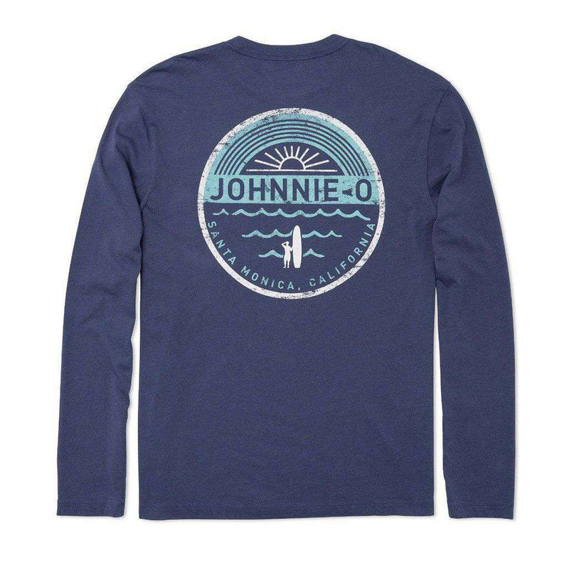 Johnnie-O Agua Sol Long Sleeve T-Shirt in Pacific – Country Club Prep