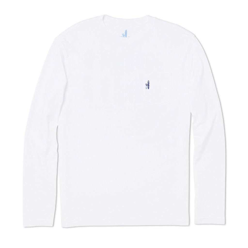 Johnnie-O Sumatra Long Sleeve T-Shirt in White