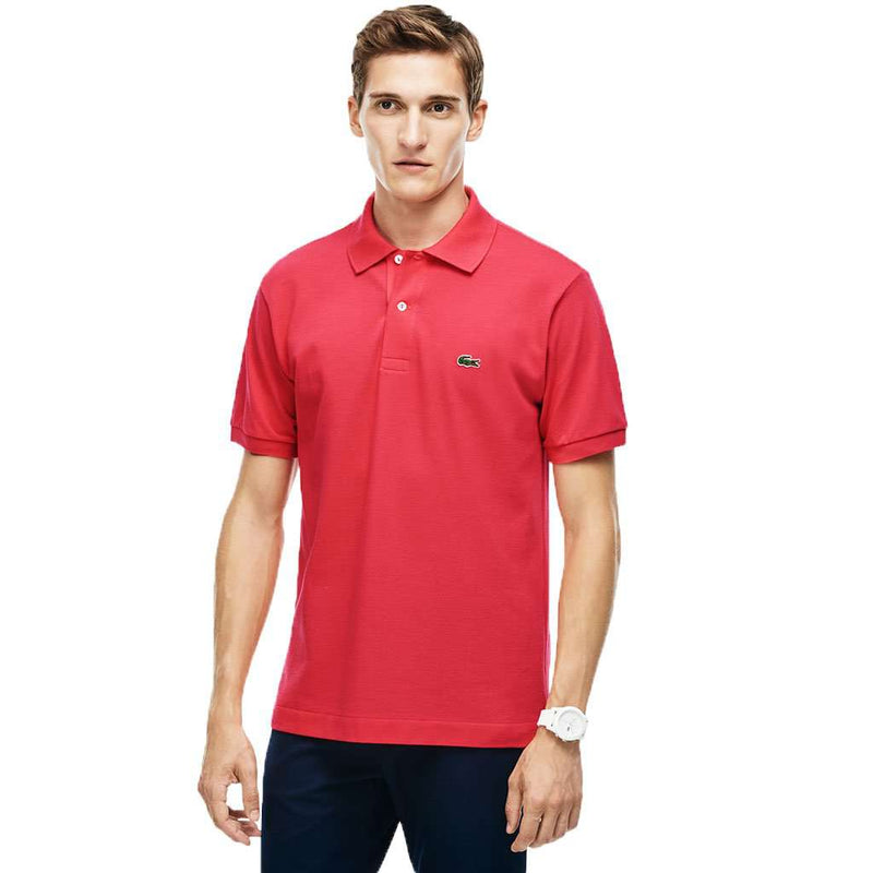 Lacoste Short Sleeve Classic Pique Polo in Sirop Pink – Country Club Prep