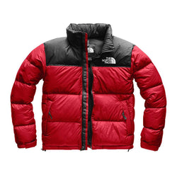 red nuptse jacket