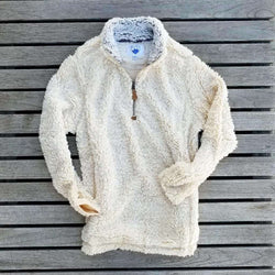 oatmeal sherpa pullover