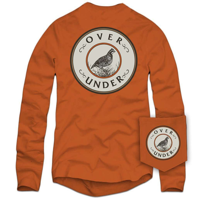 Over Under Clothing Long Sleeve Quail Shoot Tee in Orange