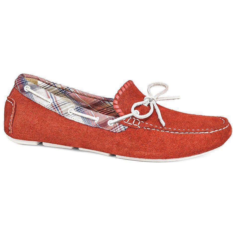 Men's Paxton Suede Driving Loafer in Red by Jack Rogers