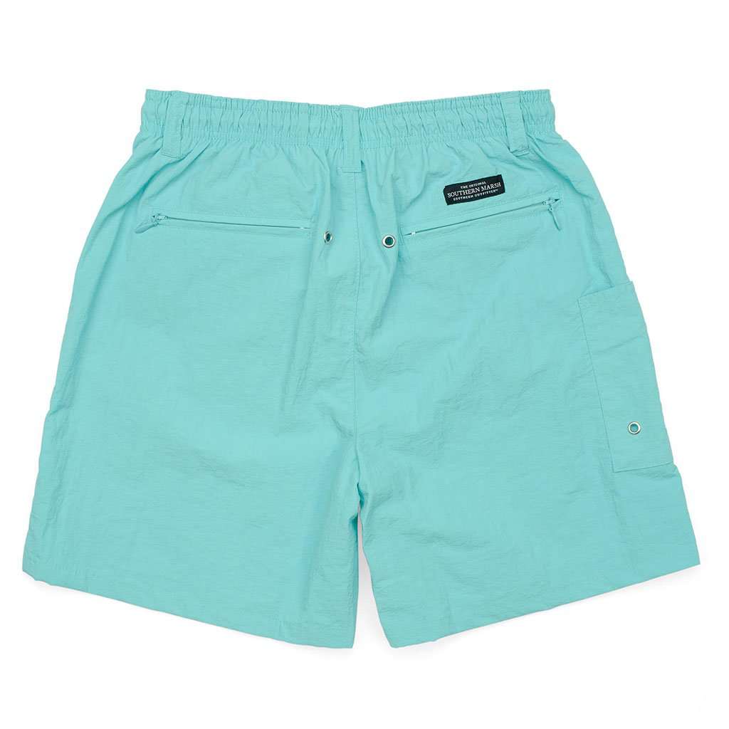 Southern Marsh YOUTH Dockside Swim Trunk in Aqua Blue