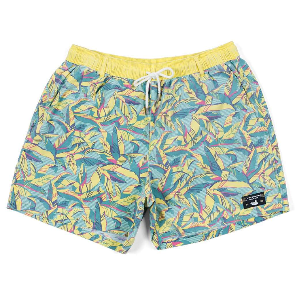 Southern Marsh SEAWASH™ Bayside Shoals Swim Trunk in Teal – Country ...