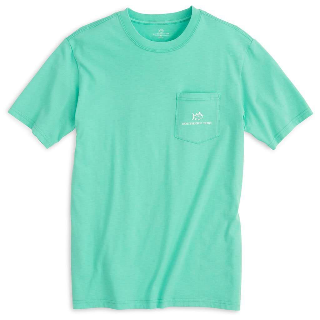 Southern Tide Wild with the Tide Bear Tee in Bermuda Teal