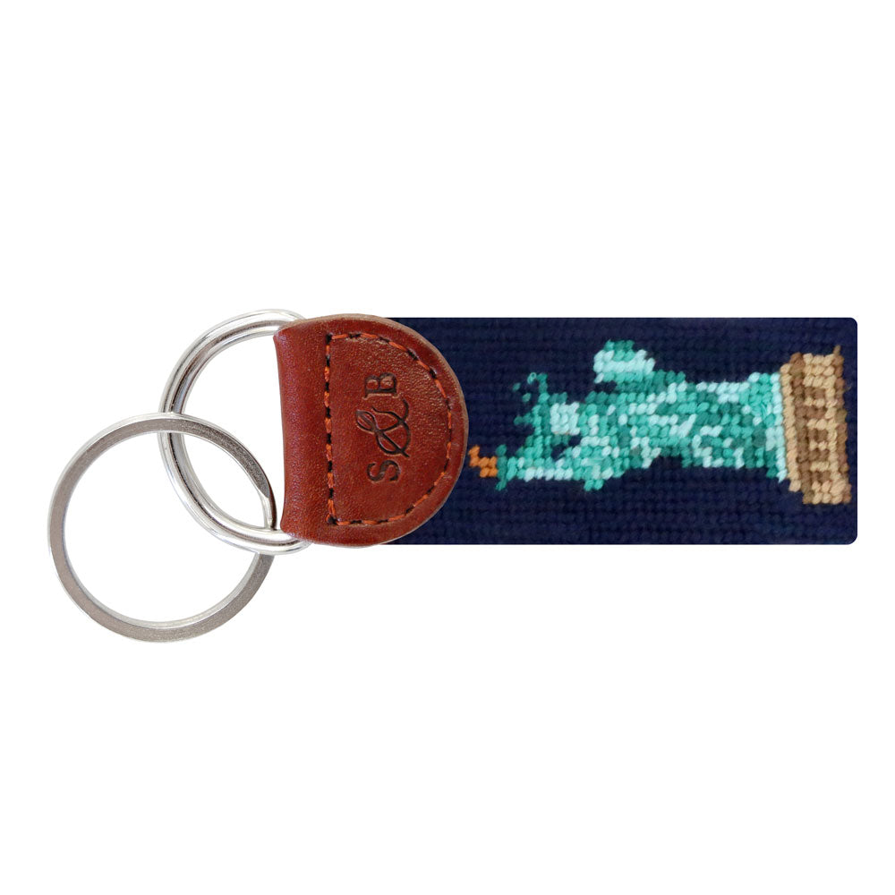 Statue of Liberty Needlepoint Key Fob by Smathers & Branson