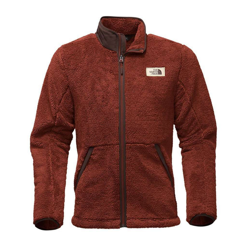 The North Face Men's Campshire Full Zip Sherpa Fleece in Brandy Brown
