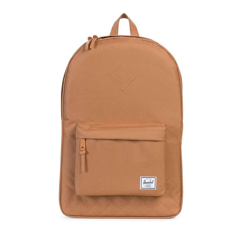 Herschel Supply Co. Heritage Quilted Backpack in Caramel