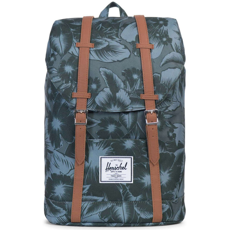 Herschel Retreat Backpack in Jungle Floral Green – Club Prep