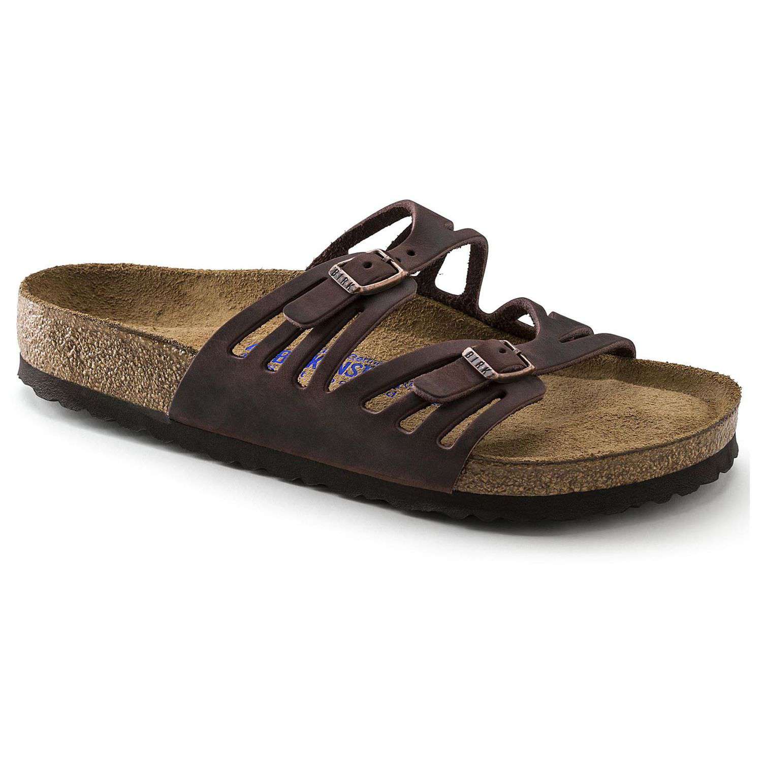 Birkenstock Granada Sandal in Habana Oiled Leather with Soft Footbed