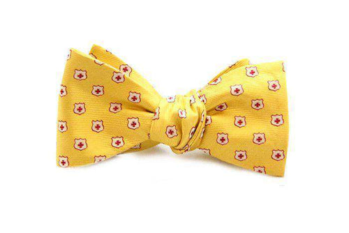 Kappa Alpha Order Bow Tie in Gold by Dogwood Black - Country Club Prep