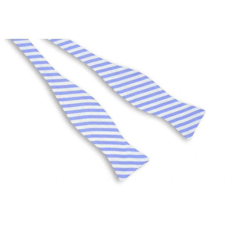 High Cotton Nautical Blue Stripe Bow Tie in Blue/ Light Purple
