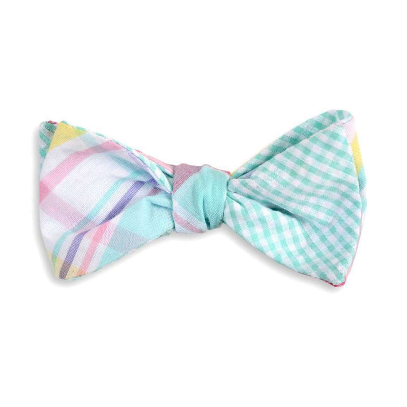 High Cotton Palmetto Madras Plaid Reversible Bow Tie