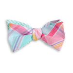 High Cotton Palmetto Madras Plaid Reversible Bow Tie