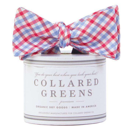 The Mitchell Bow in Red/Carolina Blue by Collared Greens