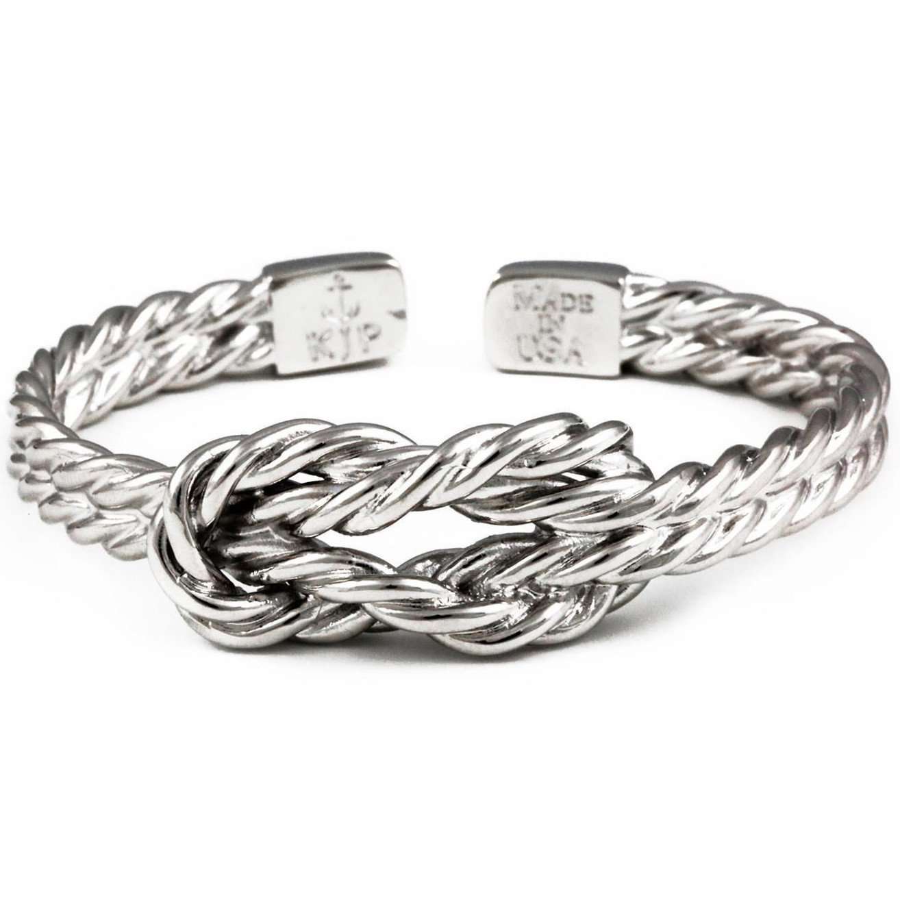 Kiel James Patrick Sailor's Luck Cuff Bracelet in Silver