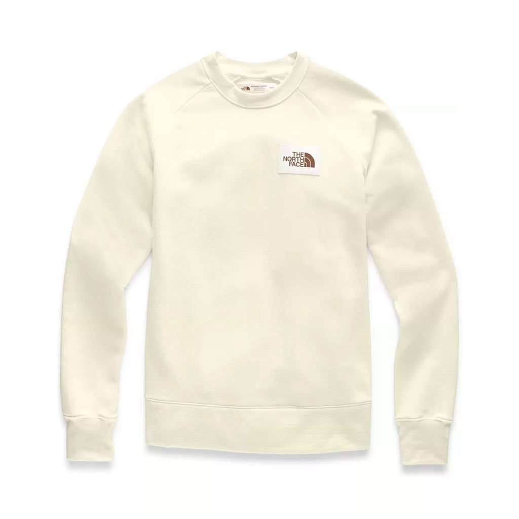 the north face tipped logo crew sweatshirt