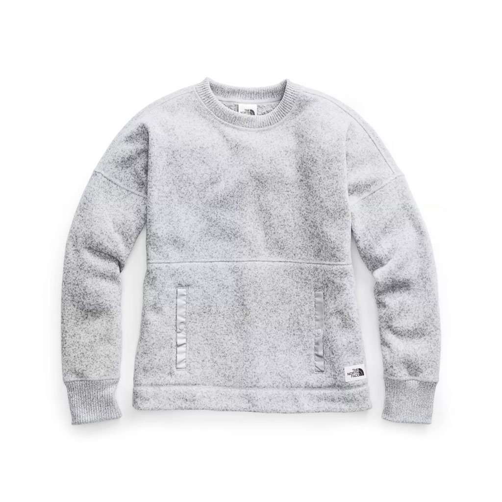 the north face tipped logo crew sweatshirt